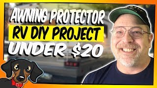 🔴 How we made an RV Awning Protector for Under 20  RV Living [upl. by Kahcztiy780]