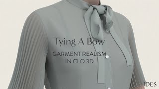 How To Tie A REAL Bow in CLO 3D [upl. by Euqirat561]