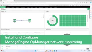 How to install and configure ManageEngine OpManager network monitoring [upl. by Amatruda62]