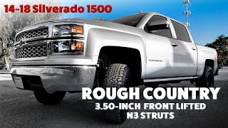 Rough County 35 Inch Strut N3 Lift with Upper Control Arms  1418 Silverado 1500 [upl. by Shena]