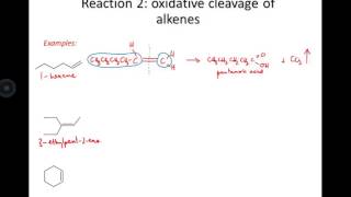 4 3 14 oxidative cleavage of alkenes examples [upl. by Jehovah]