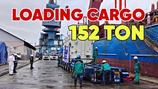 CARGO 152 TON ‼️ PALEMBANG  BATURAJA  LOADING DI HARI PERTAMA TRUK MULTIAXLE TRAILER [upl. by Akit]