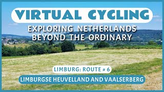 Fietsroute Limburgse Heuvelland en Vaalserberg  Virtueel Fietsen [upl. by Acirrehs]