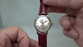 c1965 Rodania 17 jewels mens vintage watch with manual wind movement [upl. by Mcnamara]