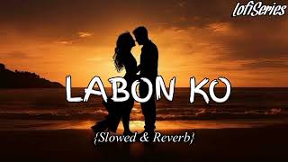 LABON KO Slowed amp Reverb lofi song [upl. by Ettelloc]