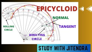 How to draw epicycloid Engineering curvesviral drawing youtube engineering civil [upl. by Carew]