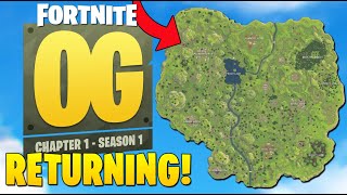 The RETURN of Fortnite Chapter 1 OG Map OG Guns and MORE [upl. by Xila]