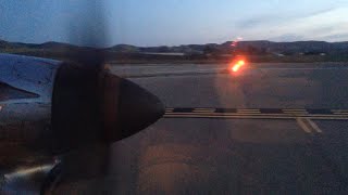 LOUD TurboProp Sound  EMB120 Takeoff from San Luis Obispo  United Express [upl. by Iznek]