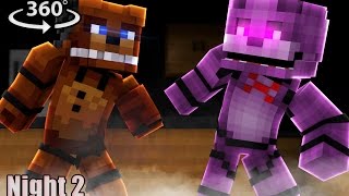 Five Nights At Freddys 2  Minecraft 360° Video [upl. by Iago]