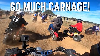 Insane 3 Hour Mini Bike Enduro Race is a Nonstop CRASH AND BURN  2022 GPS 180 [upl. by Atwekk]