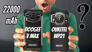 Doogee V MAX VS Oukitel WP19  The battery Champs  Doogee V series [upl. by Sulihpoeht]