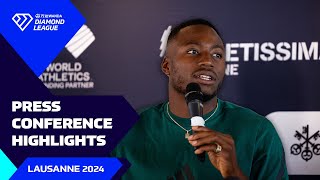 Lausanne 2024 Press Conference Highlights  Wanda Diamond League [upl. by Odericus43]