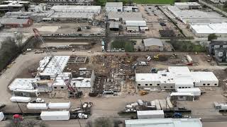 Encompass Health Rehabilitation Hospital of Houston at The Medical Center  Construction Timelapse [upl. by Levon]