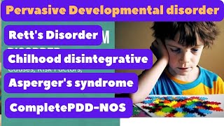 Retts Disorder  Aspergers Syndrome  CDD  Chilhood Disintegrative PDD  NOS msc psychology [upl. by Koralle877]