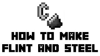 Minecraft How to Make Flint and Steel [upl. by Enelra]