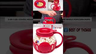 Best Ecolution Original Microwave MicroPop Popcorn Popper  Borosilicate Glass 3in1 Silicone Lid [upl. by Charis]