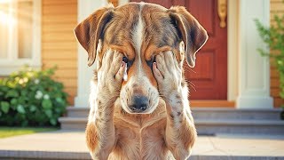 Stray Puppy Keeps Crying In Front Of Mans House When He Realizes Why He Calls 911 [upl. by Landry75]