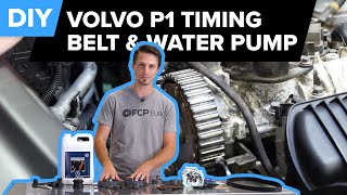 Volvo P1 Timing Belt and Water Pump Replacement DIY  C30 C70 S40 amp V50 20052013 RNC Engine [upl. by Nyrmac]