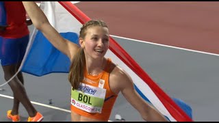 REPLAY Femke Bol 4917 New World Record 2024 Indoor World Championship [upl. by Jase]