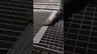 Toothed steel grating production process goodtools short [upl. by Natsyrt]