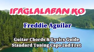 IPAGLALABAN KO Freddie Aguilar Easy Guitar Chords Lyrics Guide Beginners Playalong [upl. by Batory148]