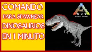 🛑Como SPAWNEAR DINOS DOMESTICADOS con COMANDO EN 1 MINUTO  Como TENER DINOS sin DOMESTICARLO ARK🛑 [upl. by Ltney]