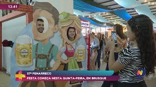 Fenarreco 2024 tudo pronto para a festa em Brusque nesta quinta [upl. by Aisayt931]