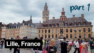 Lille France walking tour part 1 – 16 September 2023 4K [upl. by Anaic301]