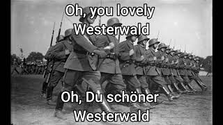 Westerwaldlied  German Marching Song [upl. by Yrrad252]