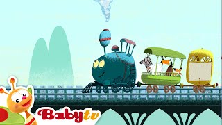 Tricky Tracks  Train and Numbers  Counting for Toddlers BabyTV [upl. by Erdied]