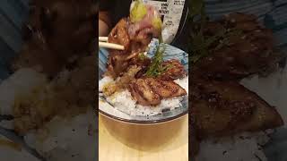 Chicken Teriyaki Donburi 🍚🥢🐔 chopsticks japanesefood donburi teriyaki foodie oishii shorts [upl. by Aubry]