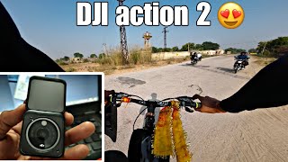 My first action camera 🥹❤️  finally dream completed  DJI action 2 [upl. by Novyaj931]