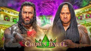 WWE Crown Jewel 2024  Roman Reigns vs Solo Sikoa Full Match WWE Crown Jewel 2024 Highlights [upl. by Annatnas]