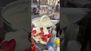 Fresas con crema casera fresasconcrema viral foryou parati trend food foodie [upl. by Paymar]