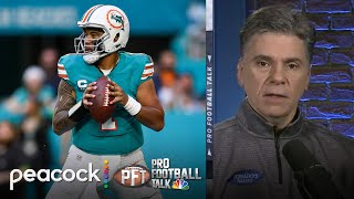 Mike McDaniel Tua Tagovailoa finding another level of his game  Pro Football Talk  NFL on NBC [upl. by Adia]