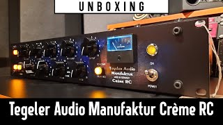 Tegeler Audio Manufaktur Crème RC  Unboxing  Lobos Place [upl. by Aridaj]