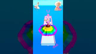 Cute Barbie rainbow dress game ever played CBG189 shorts barbie gameplay viralshorts [upl. by Odradlig]