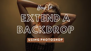 Extending a Photo Backdrop in Photoshop fast amp simple [upl. by Anaidni]