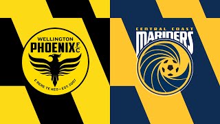 20232024 Liberty ALeague  Unite Round  Wellington Phoenix v Central Coast Mariners [upl. by Brigida]