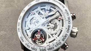 TAG Heuer Carrera Tourbillon Chronograph Ginza Edition CAR5A8SEB0136 TAG Heuer Watch Review [upl. by Sandye]