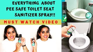 ❌ PEESAFE Toilet Seat Sanitizer Spray  What is Pee Safe How To Use Pee Safe Spray [upl. by Guthry]