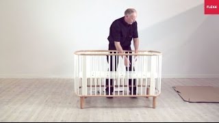 FLEXA Baby Cot Bed Assembly Instruction [upl. by Einon]