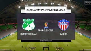 Deportivo cali vs Junior de Barranquilla Liga Betplay DIMAYOR 2024 [upl. by Shifrah]