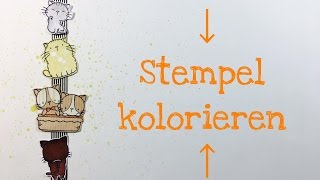 Tutorial 3 Arten Stempel zu kolorieren [upl. by Esylla]