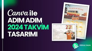 2024ünü Planla Canva ile Adım Adım Özel Takvim Tasarımı [upl. by Sitarski948]