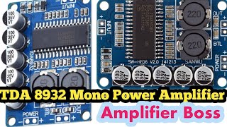 TDA8932 Digital Power Amplifier Board  Mono Amplifier Module [upl. by Nichy743]