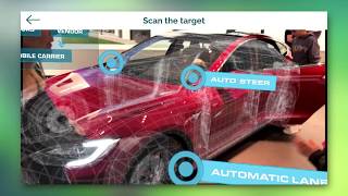 Augmented Reality car tracking by INSCALE AR Recognition  Event Setup Augmented Reality [upl. by Myriam]