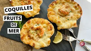 COQUILLES FRUITS DE MER 🦐 Coquille SaintJacques recette maison [upl. by Washington]