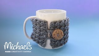 How to Crochet a Koozie  Michaels [upl. by Nomsed588]