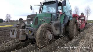 Harvesting potatoes in Holland under very wet conditions [upl. by Cleodell877]